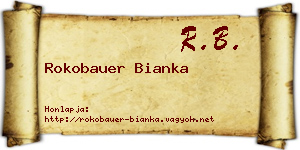 Rokobauer Bianka névjegykártya