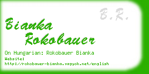 bianka rokobauer business card